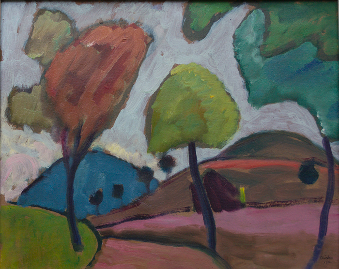 Gabriele Münter "Herbstliche Landstrasse"